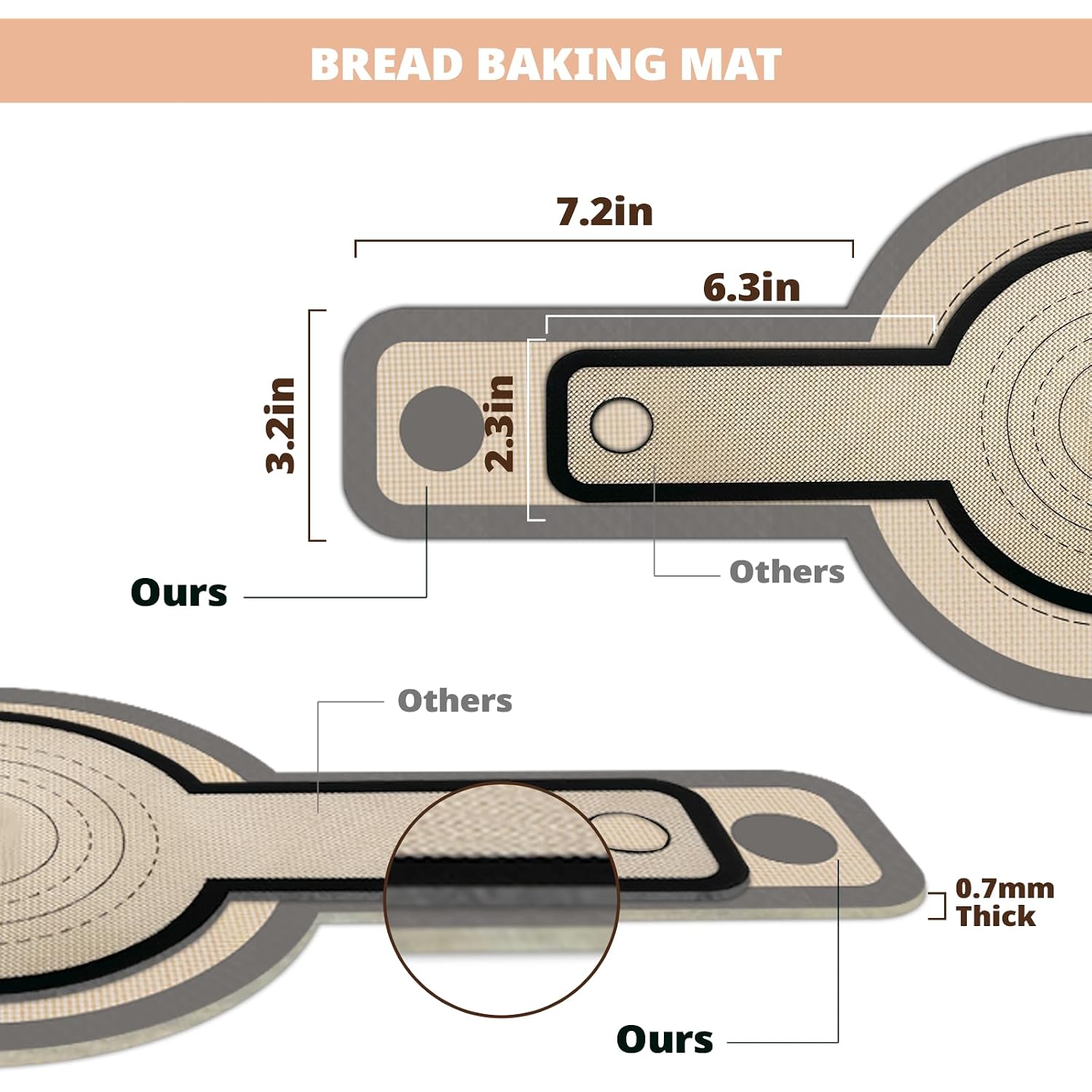 Silicone Bread Sling For Dutch Oven, 2 Pcs Non-Stick & Easy Clean Reusable Sourdough Mat, Sourdough Bread Baking Supplies, Tools ＆ Accessories