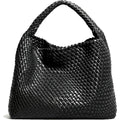 Woven Tote Bag For Women With Purse, Fashion Shoulder Hobo Underarm Bags, Large Woven Handmade Work Commuter Day Bags