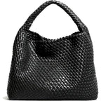 Woven Tote Bag For Women With Purse, Fashion Shoulder Hobo Underarm Bags, Large Woven Handmade Work Commuter Day Bags