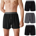 Bamboo Cool Mens Boxer Shorts Underwear Soft Comfortable Breathable Knit Boxers Short For Men (3 Or 5 Pack)