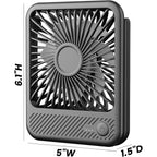 Koonie Usb Desk Fan, Strong Wind Ultra Quiet Small Mini Fan | 180° Tilt Folding & 3 Speeds Adjustable, Usb-C Corded Powered Personal Fan For Office Desktop Bedroom, Black, No Battery