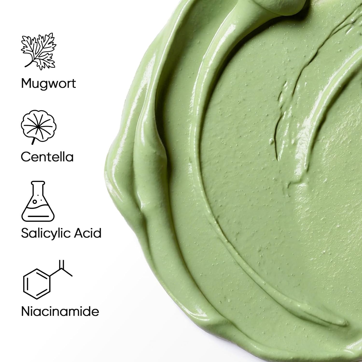 Skintific Mugwort Clay Stick Mask For Face, Redness Soothing & Breakout Control With Centella And Salicylic Acid, Gentle Exfoliating, Vegan Skincare, Wash-Off Facial Mud Mask