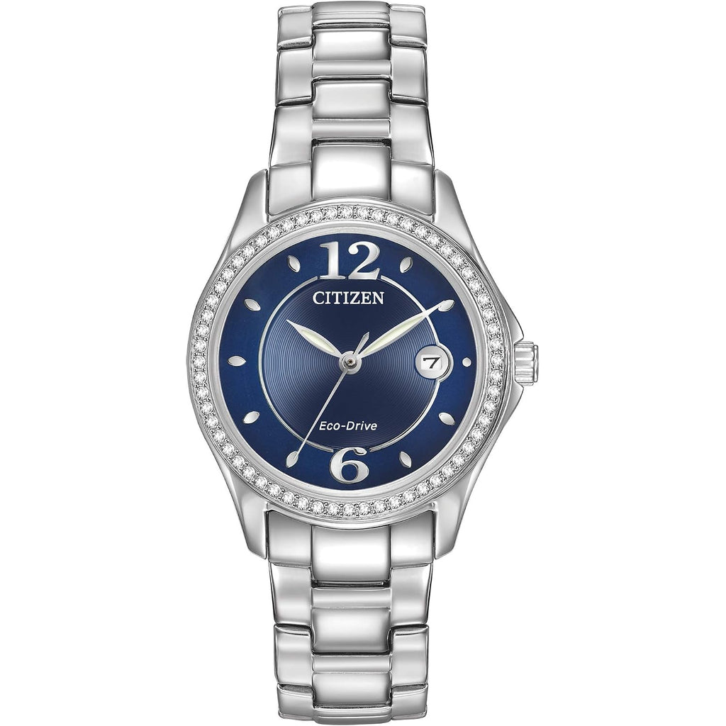 Citizen Women'S Eco-Drive Dress Classic Crystal Watch In Stainless Steel