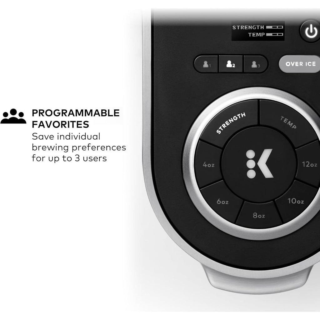 Keurig K-Supreme Plus Single Serve K-Cup Pod Coffee Maker, MultiStream Technology, Customizable Strength and Temperature Settings, Programmable, 78oz Removable Reservoir, Stainless Steel