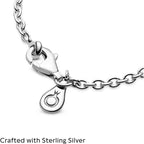 Pandora Cable Chain Necklace - Classic Chain Necklace with Lobster Clasp - Gift for Her - Sterling Silver Adjustable Necklace - With Gift Box