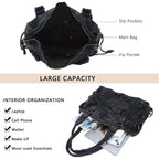 Angel Kiss Hobo Bags For Women Vegan Leather Hobo Satchel Handbags Large Tote Purses Shoulder Bag