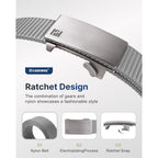 Men'S Ratchet Belt, Nylon Tactical Belt, Adjustable Ratcheting Buckle For Golf Work Casual Outdoor Hiking Daily Wear