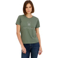 Spyder Women's Core Classic Logo Graphic Short Sleeve Tee T-Shirt Agave