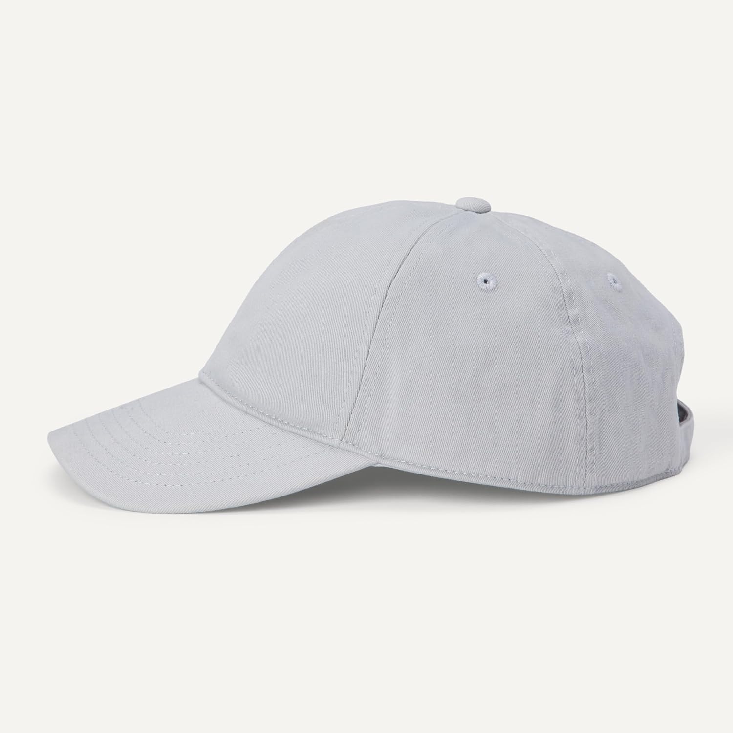 Amazon Essentials Women's Washed Cotton Canvas Baseball Cap with Adjustable Strap Grey