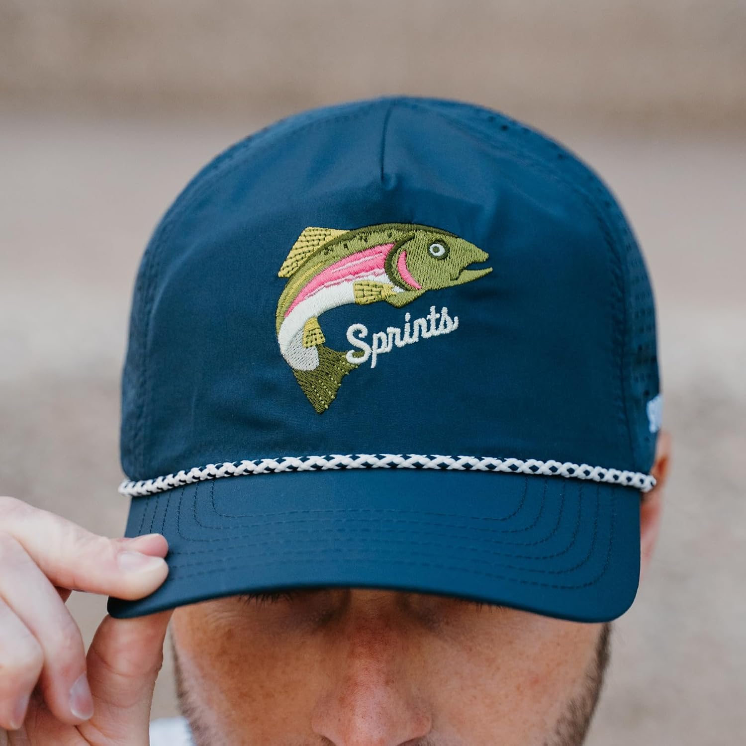 Sprints Semi-Structured EZ Rope Snapback | Lightweight, Quick Dry, Sport Hat, One Size, Unisex Streamline