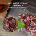 Vacuum Sealer Bags For Food: 6 Pack 3 Rolls 11" x 20' + 3 Rolls 8" x 20' - Commercial Grade BPA Free Bag Rolls - Durable Cut-to-Length Food Vac Bags for Sous Vide Cooking Puncture Prevention