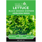 Naturez Edge Lettuce Seeds For Planting, 4 Popular Varieties Non-Gmo Heirloom Seeds, Red Romaine, Bibb Butter, Black Seeded Simpson, Green Ice Lettuce, Romaine, Salad Lettuce, Hydroponic Garden, Usa