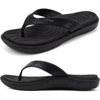 Womens Fashion Orthotic Flip Flops Ladies Slip On Lightweight Comfortable Thick Cushion Yoga Mat Thong Sandals With Plantar Fasciitis Arch Support