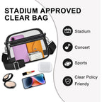 Oraben Clear Bag for Stadium Events Clear Purse Stadium Bag Satchel Handbags for Sports Events Concerts Festivals | Stadium Approved, Waterproof, Stylish, Sturdy