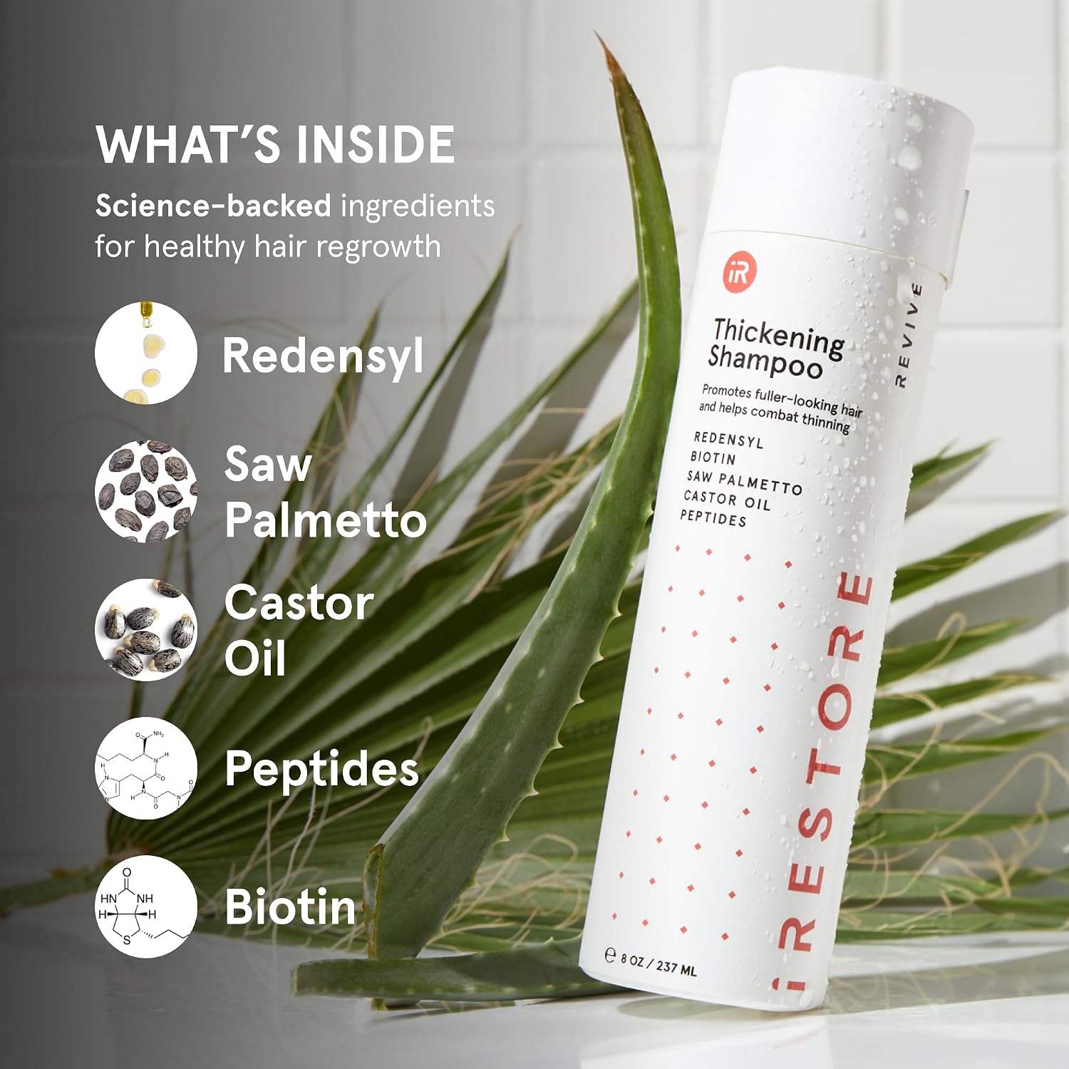 Irestore Anti Hair Loss And Thinning Shampoo - Biotin Formula For Hair Growth, Thickening And Volumizing For Men & Women