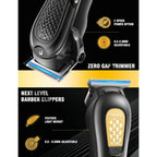 Hair Clippers & Trimmer For Men,Professional Barber Clippers And Trimmers Set,Mens Cordless Hair Clipper For Barbers Haircut Kit,Beard Trimmer,Rechargeable Electric Shaver