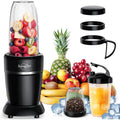 Sangcon 1000W Smoothie Blender For Kitchen, Blenders For Smoothies With (3) Cups (2) Spout Covers (1) Storage Cap (1) To-Go Cap, Portable Blender For Shakes, Ice Crushing, Frozen Drinks, Spices