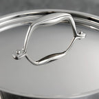 Tramontina Signature Tri-Ply Clad Stainless Steel 12-Piece Cookware Set with Lids, Pots and Pans Kitchen Set, Induction-Ready, Dishwasher-Safe, NSF-Certified, Made in Brazil