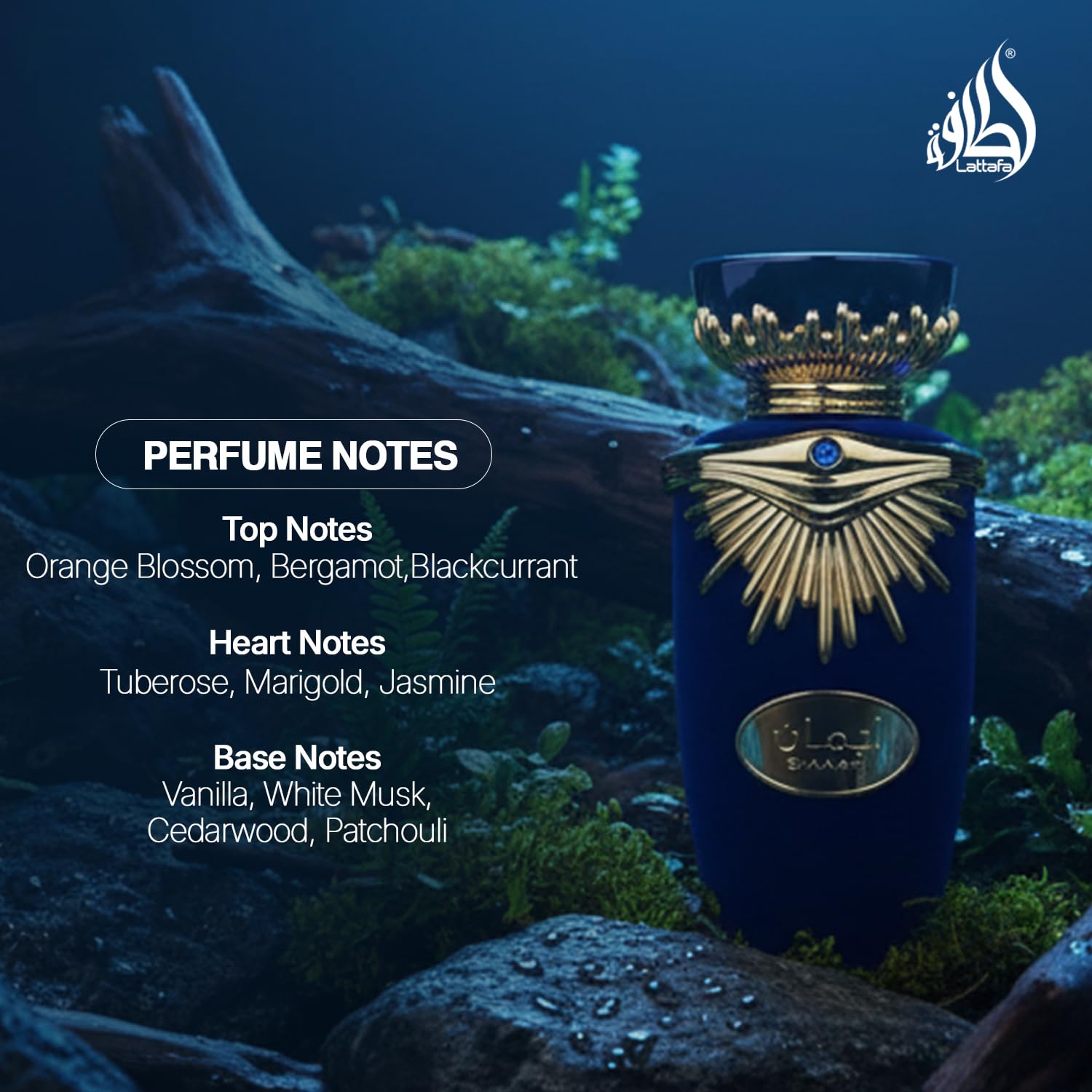 Lattafa Emaan Eau de Parfum Spray for Unisex, 3.4 Ounce