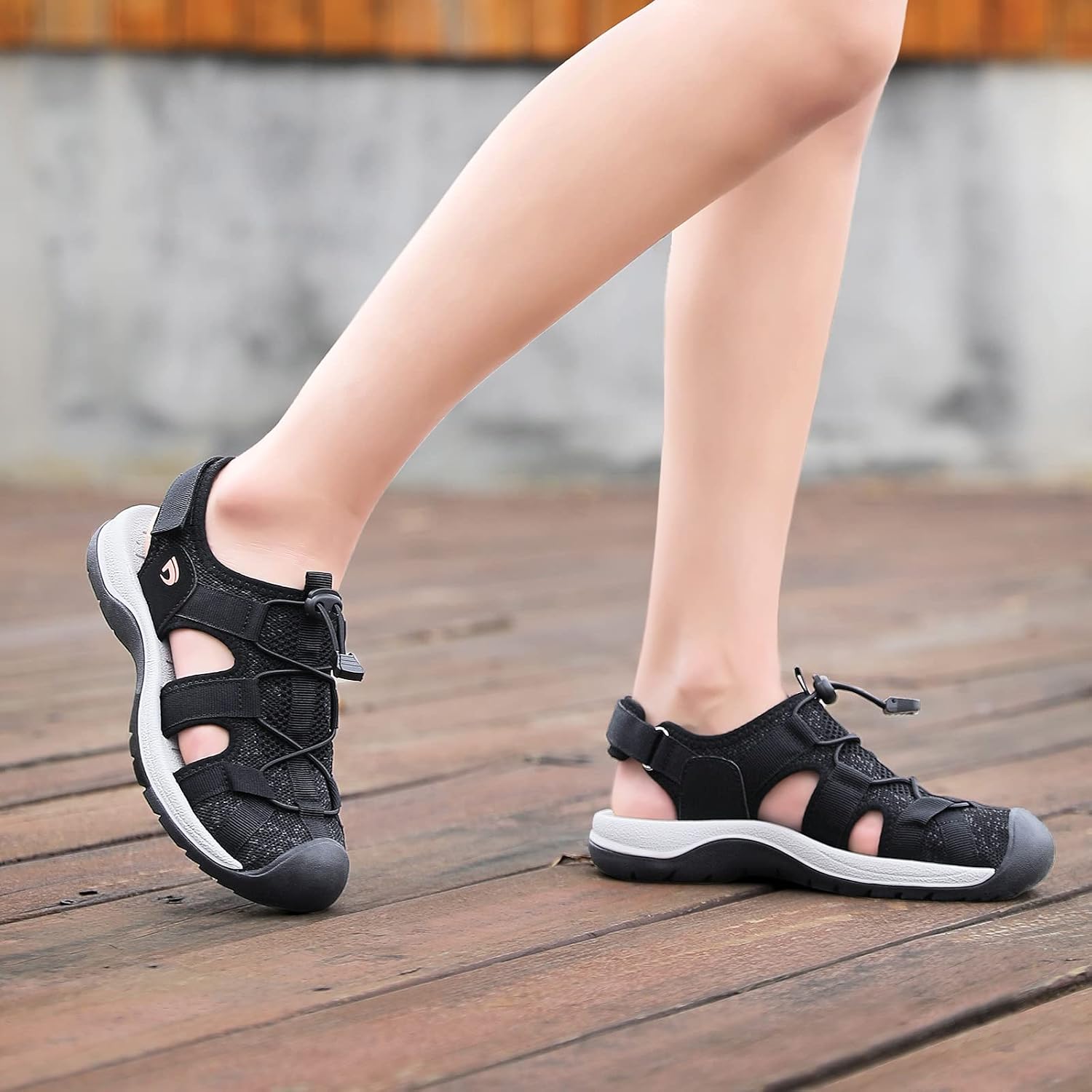 Dannto Women'S Sport Sandals Close Toe Mesh Hiking Outdoor Athletic Casual Walking Sandals Water Shoes