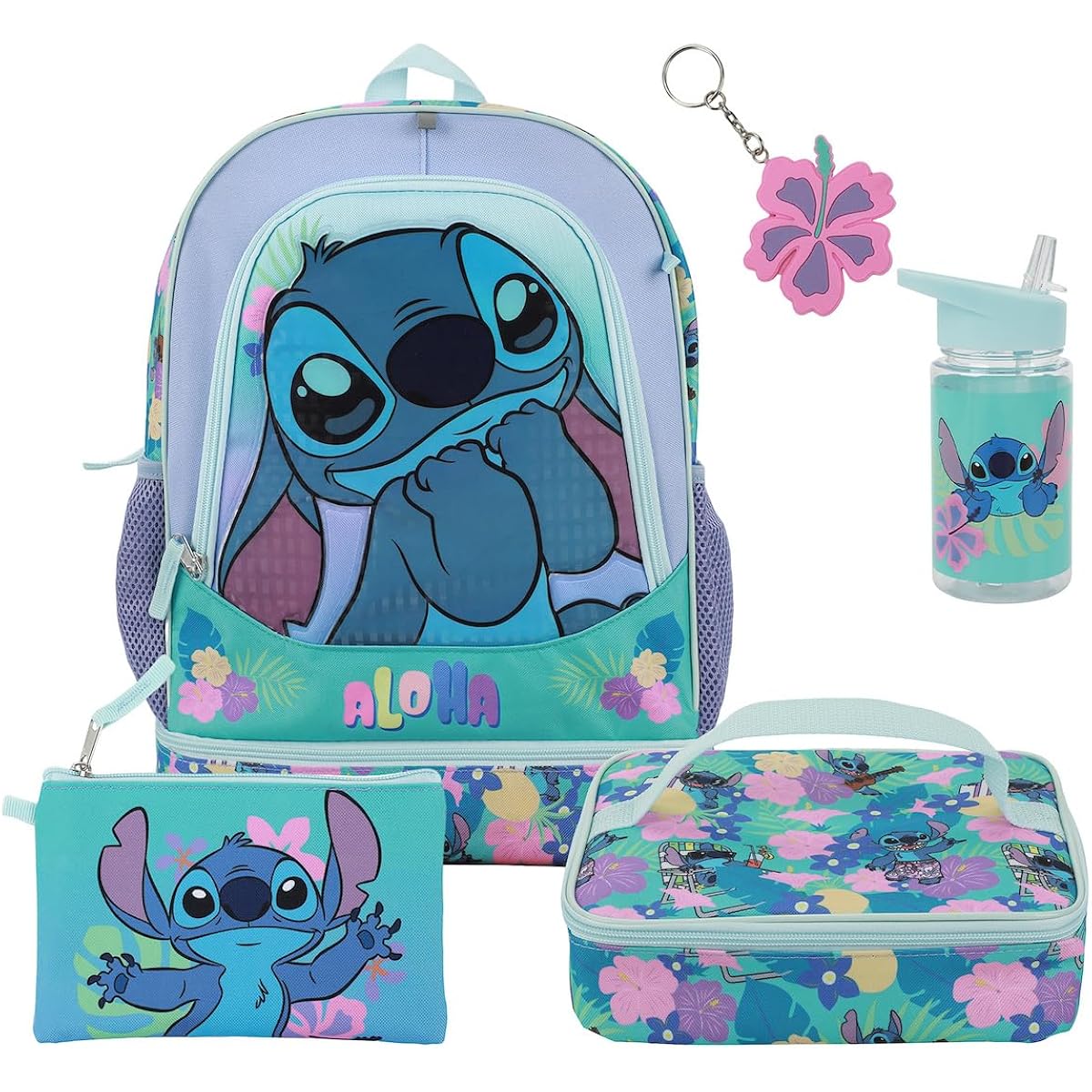 Bioworld Womens Kid Lilo & Stitch Backpack Set (Little Kid/Big Kid) Purple Onesize