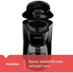 BLACK+DECKER 5-Cup Coffeemaker, DCM600B Black