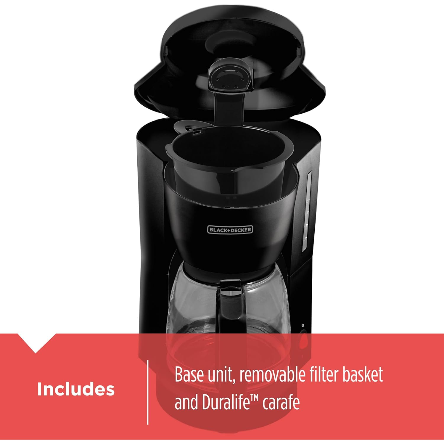 BLACK+DECKER 5-Cup Coffeemaker, DCM600B Black