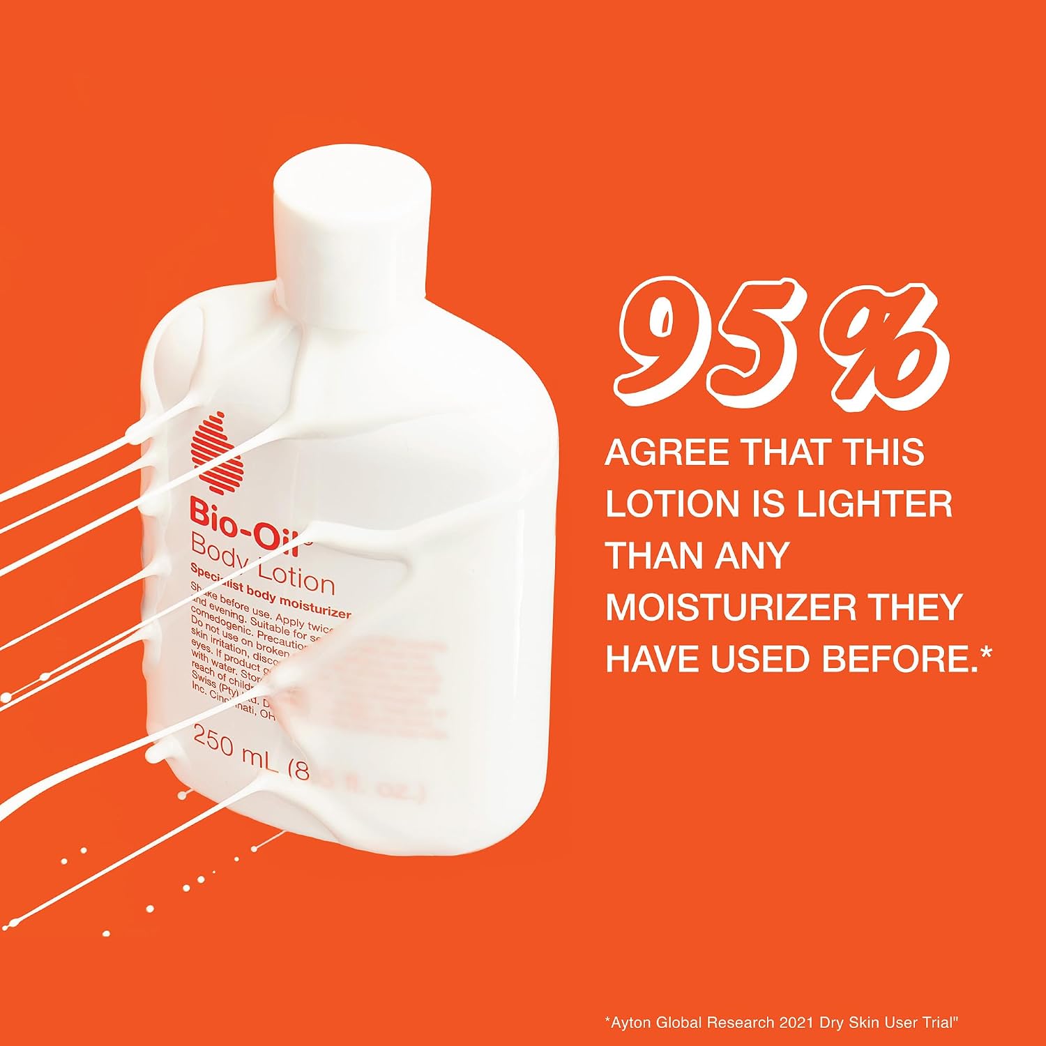 Bio-Oil Moisturizing Body Lotion For Dry Skin, Ultra-Lightweight High-Oil Hydration, With Jojoba Oil, Rosehip Oil, Shea Oil, And Hyaluronic Acid, 8.5 Oz