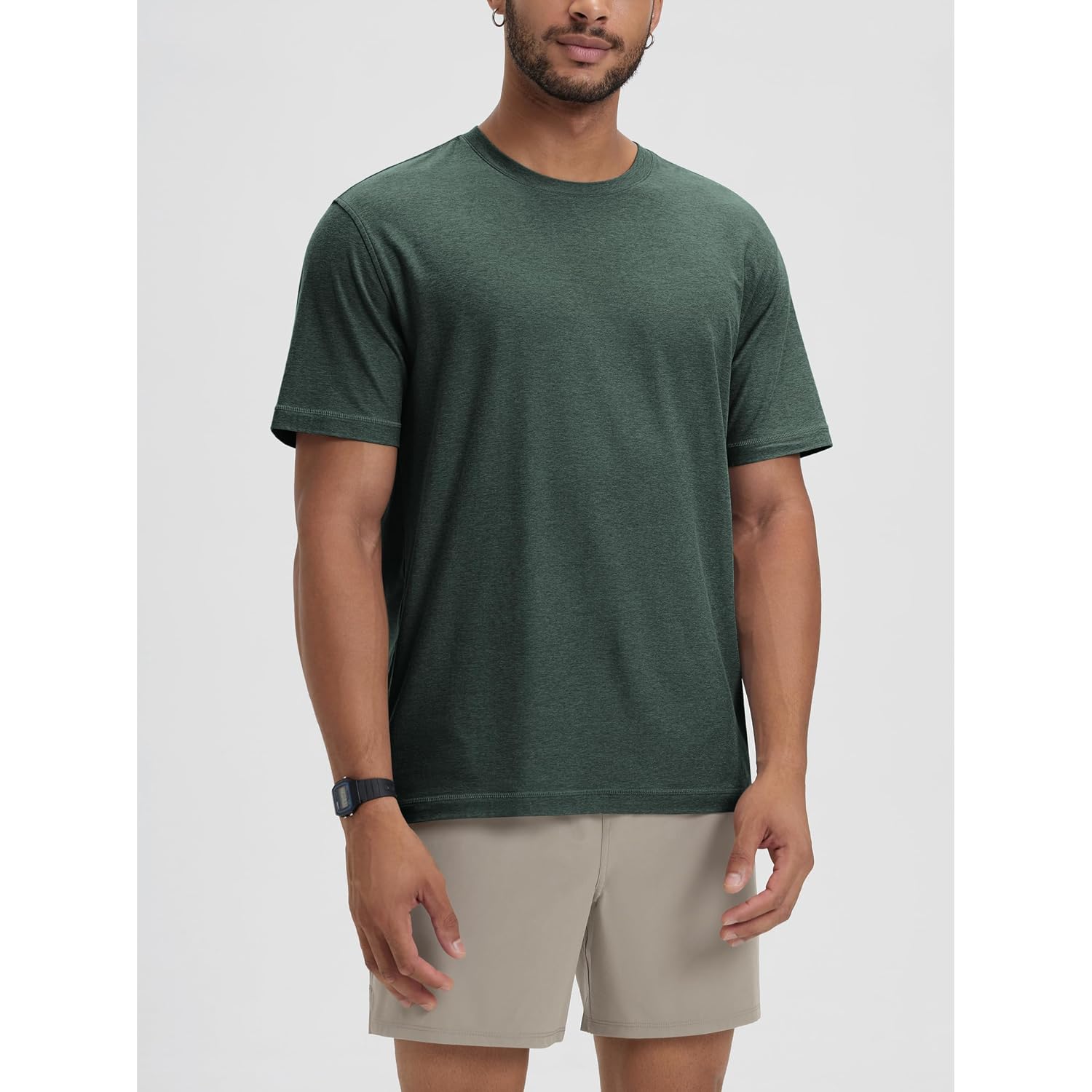 Ododos Men'S Performance T-Shirt - Odstratum Tech Tee, Ultra Soft Moisture Wicking Upf 50+ Fitness Shirts - The Ascent Series