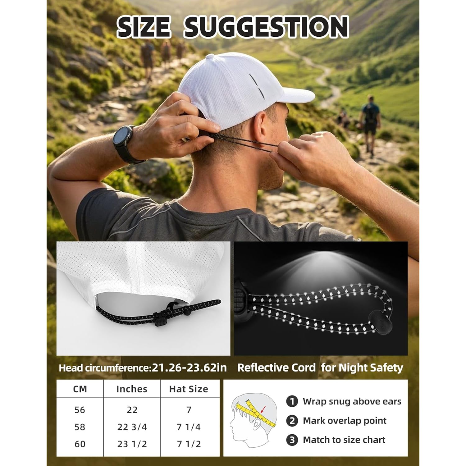 Lightweight Golf Hat for Women Men, UPF 80+ Sun Protection Cap, Breathable Quick-Dry Baseball Cap for Running Sport White