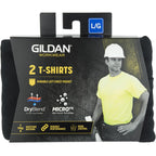 Gildan Unisex Adult Dryblend Workwear T-Shirts With Pocket, 2-Pack