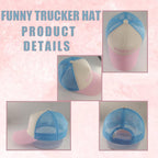 Funny Trucker Hats For Women Gag Gifts Funny Hats With Cotton Front And Breathable Mesh