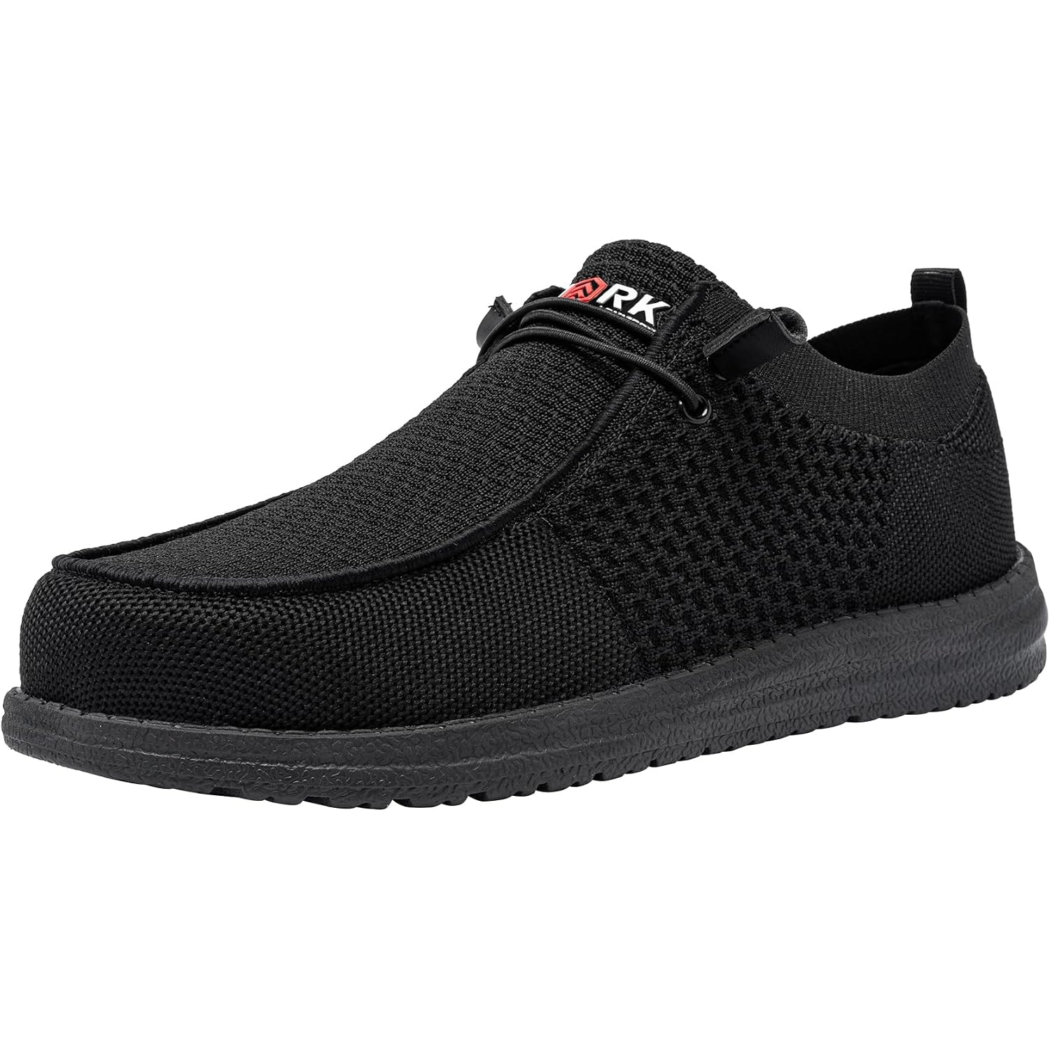 Larnmern Slip On Steel Toe Shoes Men Lightweight Comfortable Lounging Walking Sneakers Steel Toe Loafers