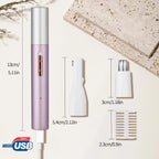 Yunmiss 2026 Rechargeable Nose and Ear Hair Trimmer for Women Men – Painless Facial and Eyebrow Hair Remover, Dual-Edge Blades, IPX7 Waterproof, Compact and Portable Electric Clipper