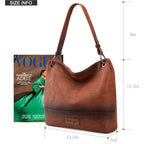 Wrangler Hobo Bags for Women Vegan Leather Top Handle Shoulder Purses and Handbags