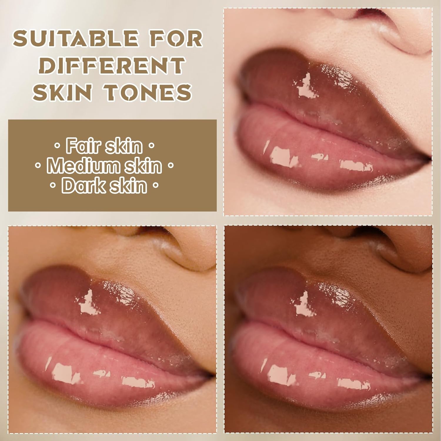 HOSAILY Peel Off Lip Liner Stain Tattoo, Long Lasting Waterproof Lip Stain Peel off, Tattoo Nude Lip Liner and Lip Gloss Combo, Non-Stick Cup Nourishing Lip Gloss Set Lipstick Makeup