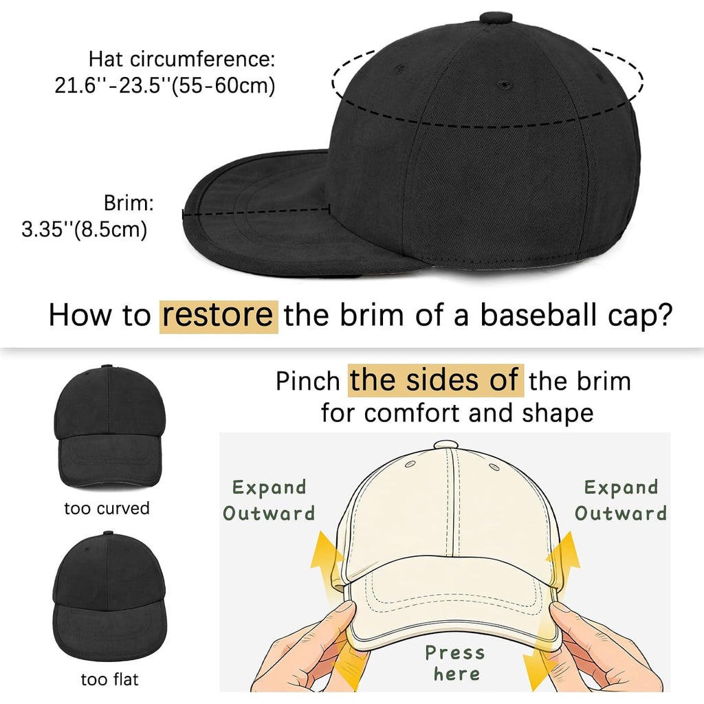 Baseball Cap Golf Dad Hat Soft Brim Original Classic Low Profile Cotton Hat Plain Cap Men Women