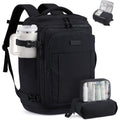 LOVEVOOK Travel Backpack for Women & Men, 25L Airline Approved Personal Item Carry On Backpack, Lightweight with 2 Packing Cubes, Waterproof Daypack for Work, Gym & Weekend Travel, Black