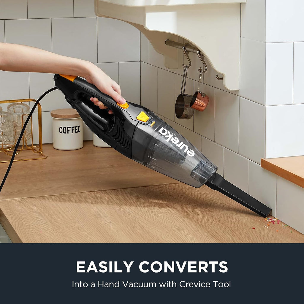 Eureka Blaze Stick Vacuum Cleaner, 3-In-1 Small Vacuum For Home, Yellow