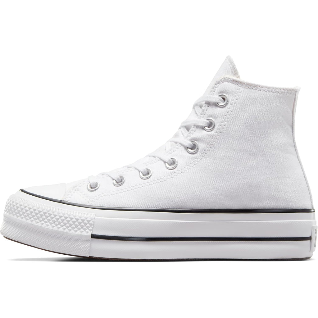 Converse Women'S Chuck Taylor All Star Lift Platform High Top, White/Black/White, 7