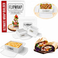 The Flipwrap Tortilla Wrap Maker Kit | Ultimate Wrap Builder For 7" And 10" Tortillas | Tortilla Maker For Burritos And Quesadillas | Perfect For Kid'S Lunches | Tamper Cutter And Storage Box Included
