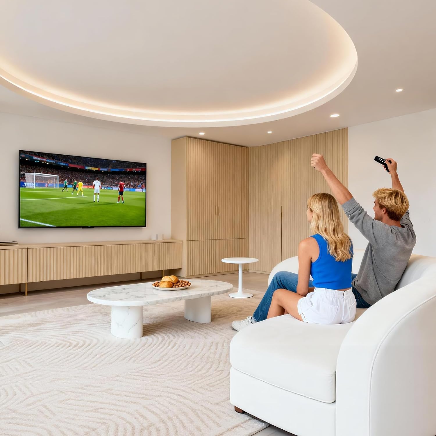 Home Vision Tv Wall Mount Fixed For Most 26-65 Inch Flat/Curved Tvs | Max Vesa 400X400Mm Up To 99Lbs Fits 16 Inch Wood Studs, Universal Low Profile Wall Mount Tv Bracket, Space Saving Hv8401