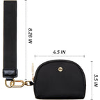 Mum's Memory Mini Zip Around Wristlet Wallets for Women -KeyChain Wallet with Detachable Dual Pouch Wristlet -Key Chain Coin Purse Small Wallets