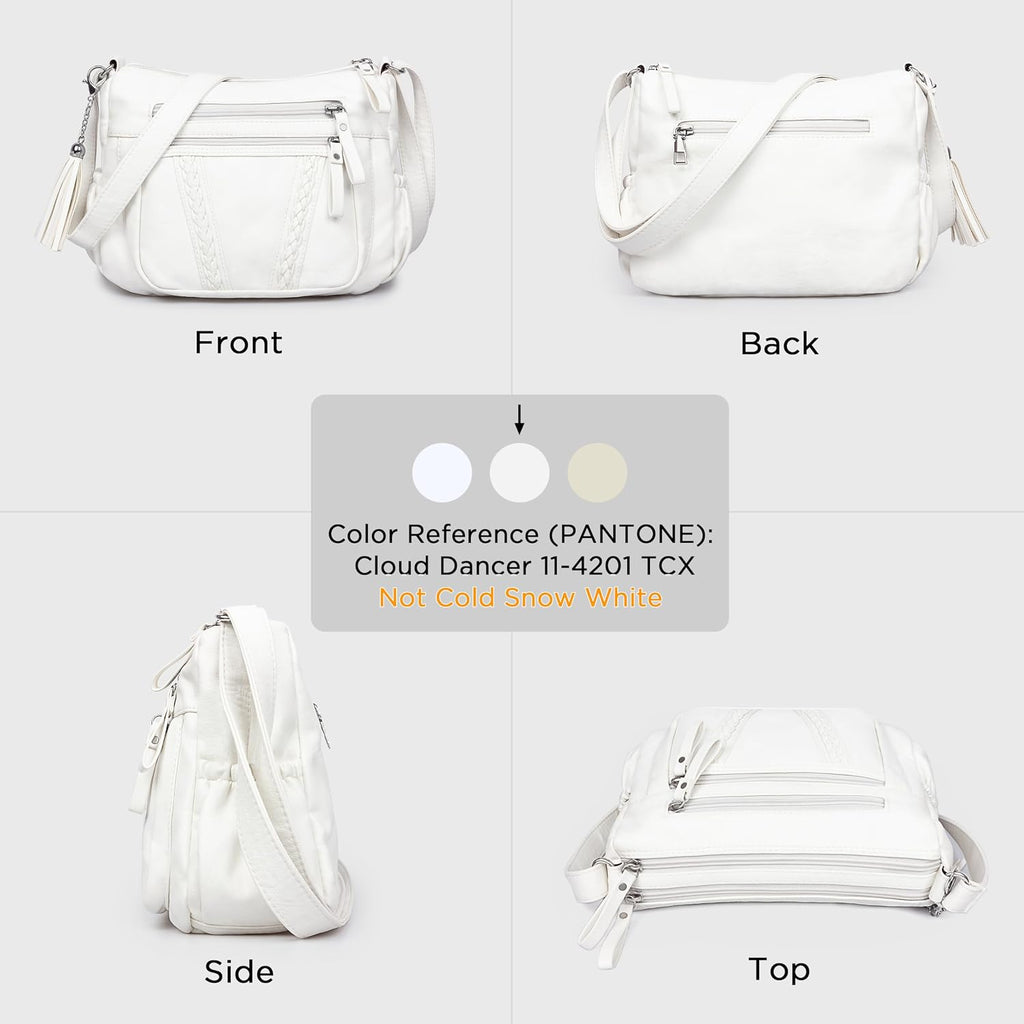 Volganik Rock Crossbody Bag For Women With Tassel Ladies Soft Pu Leather Purses And Handbag Pocketbooks