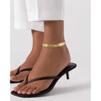 PAVOI 14K Gold Plated Chain Anklets for Women - Minimalist Link Chain Ankle Bracelet - Dainty Gold Anklets for Women - Trendy Summer Beach Jewelry Gifts - Snake, Figaro, Mariner, Paperclip, Beaded