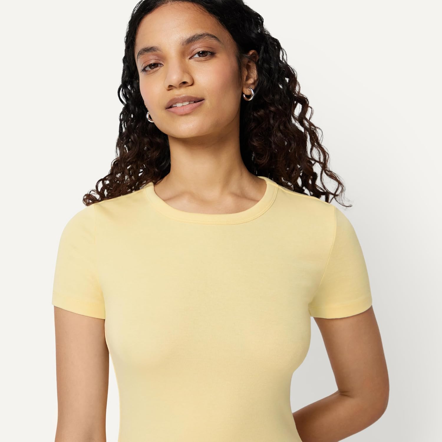 Amazon Essentials Women's Slim-Fit Short-Sleeve Crewneck T-Shirt, Pack of 2