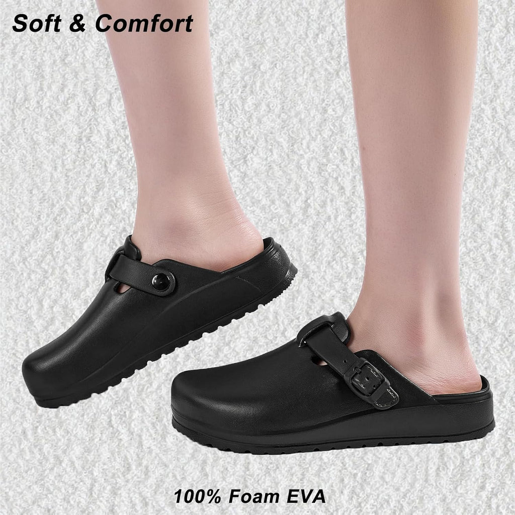 Arch Support Work Clogs Slip Resistant Orthopedic Shoes For Chef Nurse Garden Comfortable, Slip-On Cushion Slide Sandals