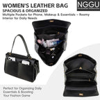 Suede & Leather Tote Bag For Women,Soft Leather Shoulder Handbags For Ladies,Satchel Purse For Travel Work
