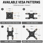 Elived Full Motion Tv Monitor Wall Mount For Most 14-42 Inch Led Lcd Flat Screen Tvs & Monitors, Swivel Tilt Extension Rotation Tv Mount Bracket Max Vesa 200X200Mm, Up To 44 Lbs.