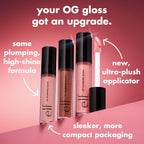 e.l.f. Lip Plumping Gloss, High-Shine Sheer Color, Hydrates & Creates Fuller Lips With Vitamin E, Vegan & Cruelty-Free, Mocha Twist, 0.1 Fl Oz